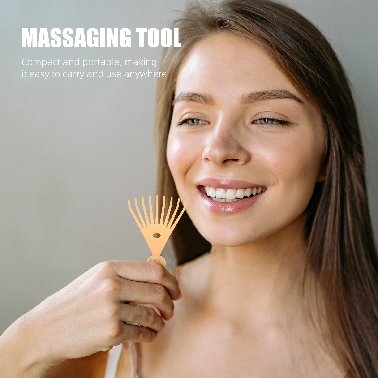 

Head Massager Claw Comb Scalp Stimulator Portable Massage Tool for Relaxation Multifunctional Manual Neck Body Scratcher Durable