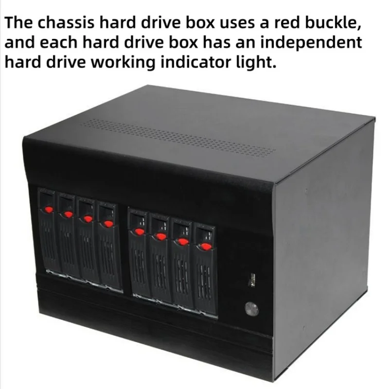 8-bay NASITX motherboard SATA hard disk backplane home storage server Computer Components Cases and Towers