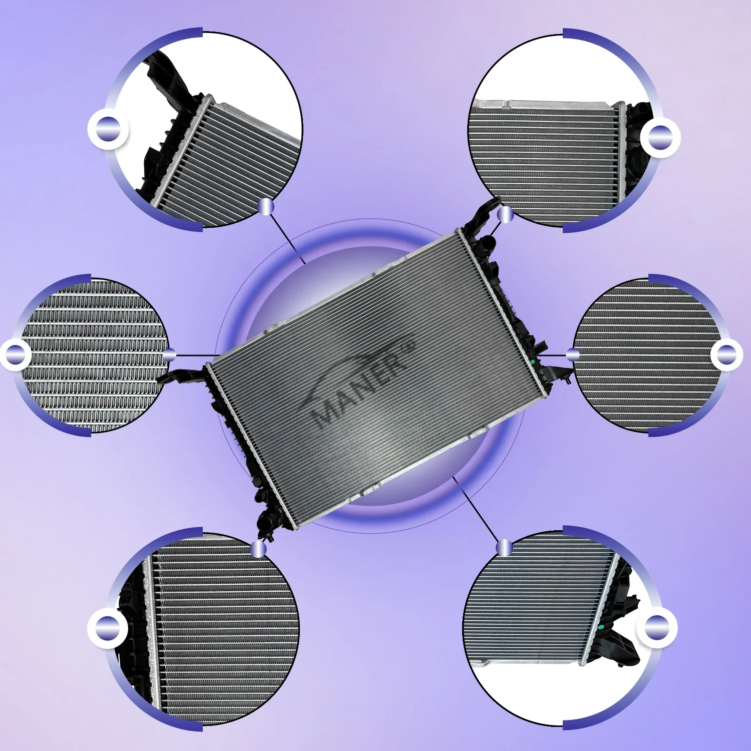 MANER 4G0121251E High Repurchase Auto Engine Parts Other Cooling System Radiator For Audi A6 A7 S6 S7 4.0 V8 2013 CEUC