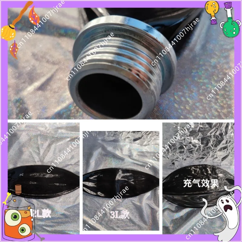 Latex breathing bag, high quality latex mask accessories