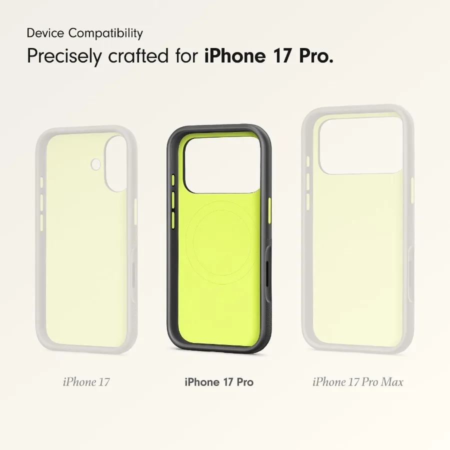 Capa protetora robusta para iPhone 17 Pro com compatibilidade MagSafe e proteção de câmera aprimorada projetada para condições extremas