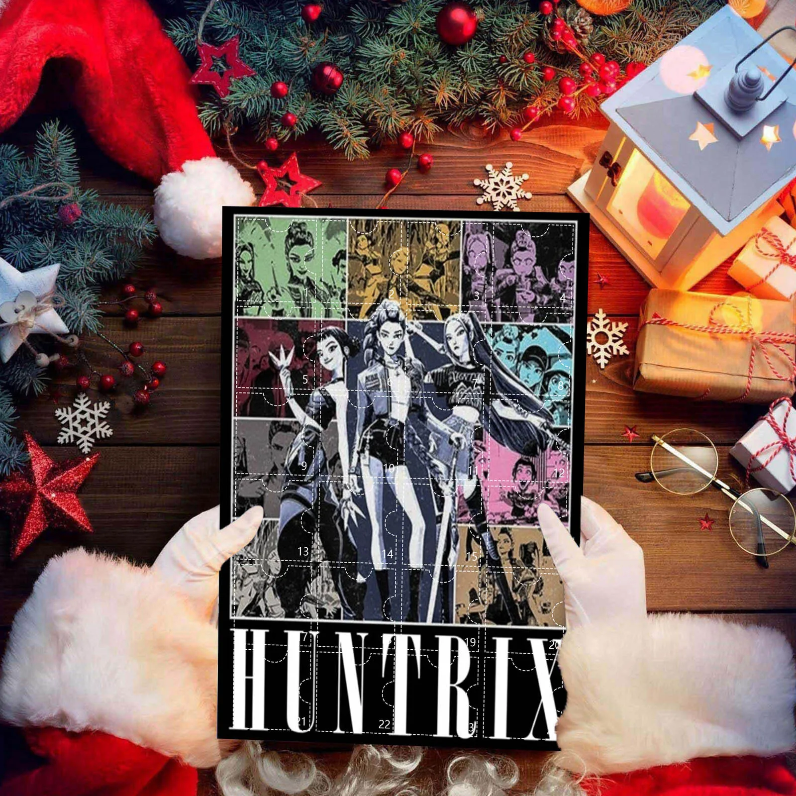 Action Figure Scene linkage KPOP Witch Hunters, Christmas Countdown Calendar Blind Box, Backpack Car Keychain Acrylic Pendant