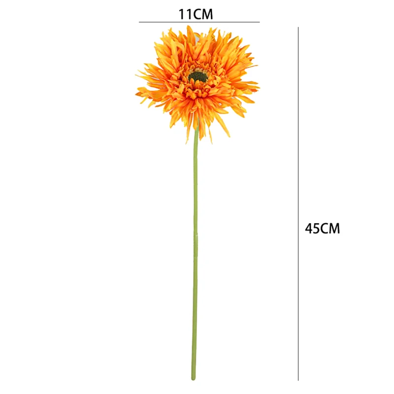 Decoratieve Gerbera kunstbloemen Niet-vervagende realistische bloemstuk Simulatie Gerbera Home Decor