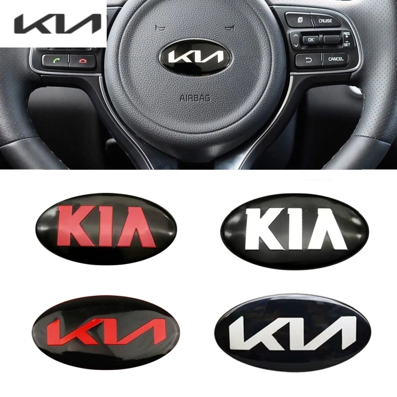 Suitable for k2 k3 k5 kx5 rio soul Sportage steering wheel labeling modified car labeling elliptical car labeling