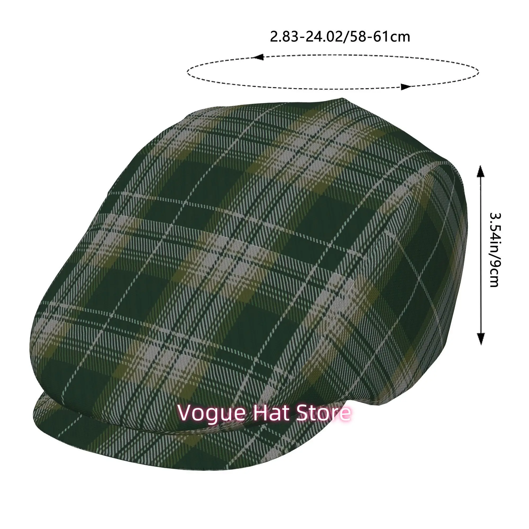 1pc of Vintage Checkered Beret, a Classic Newsboy Hat, Suitable for Everyone, an Essential Fashion Item for Both Outdoor Activit