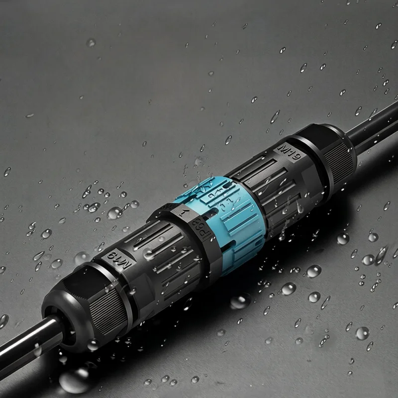 IP68 Waterproof Cable Connector Quick Connect Male Female Aviation Plug Outdoor Power Supply 2/3/4/5Core Screw Type EW-M23