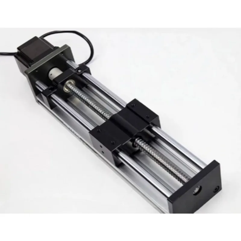 Double Optical Axis Ball Screw Slide Table Linear Guide Precision Cross Type Moving High Precision Module  1pcs