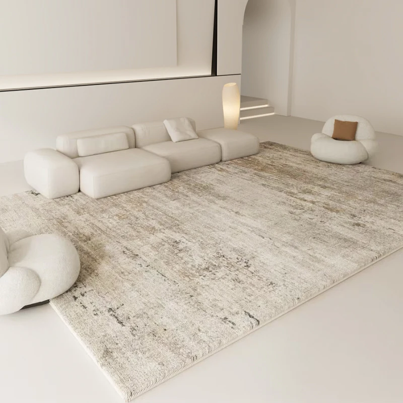

Wabi Sandy Wind Living Room Carpet Light Luxury Premium Blanket Household Simple Bedroom Floor Mat Scrubable