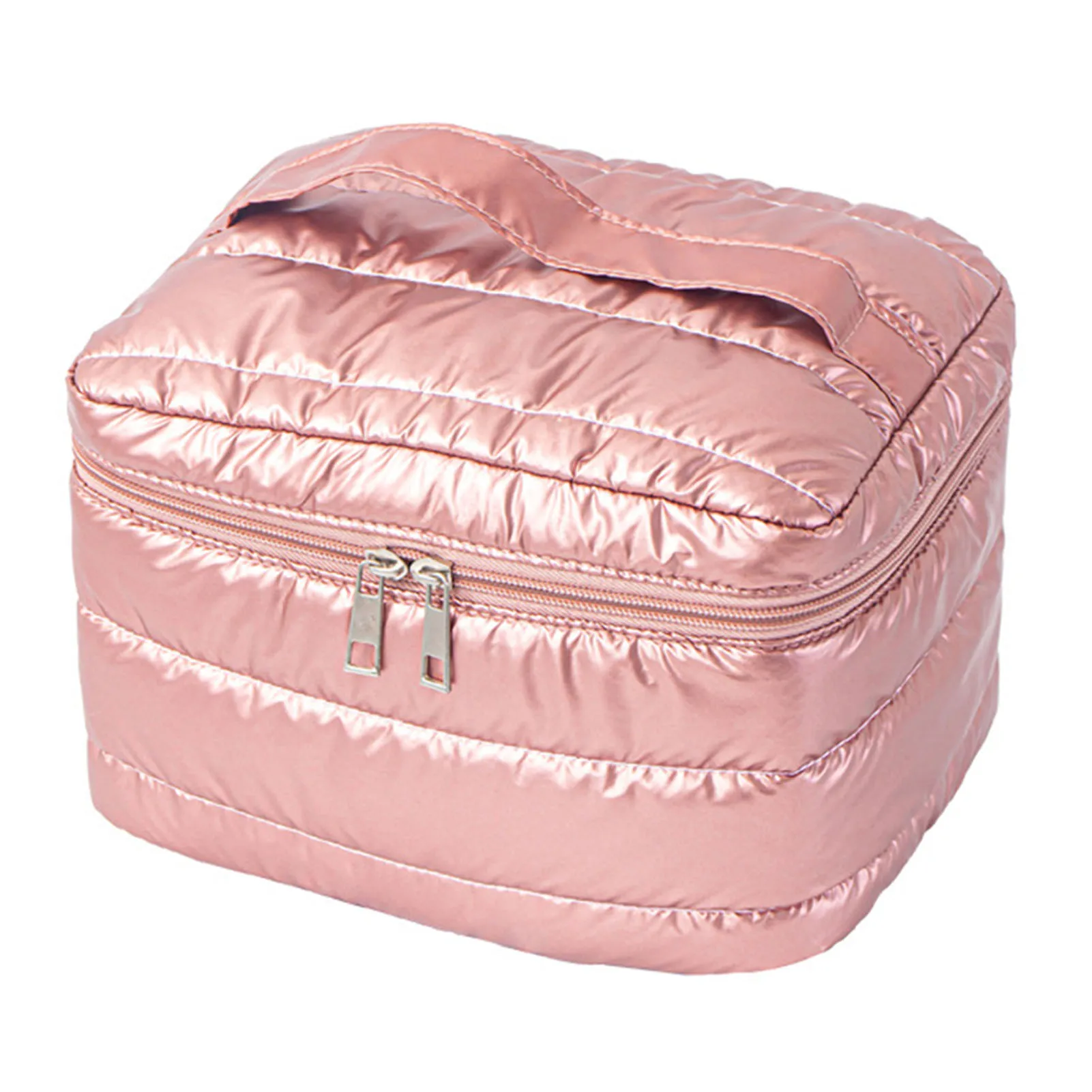 Portable Makeup Cosmetic Bag Large Capacity and Lightweight Design Suitable for Tourism Business Trip