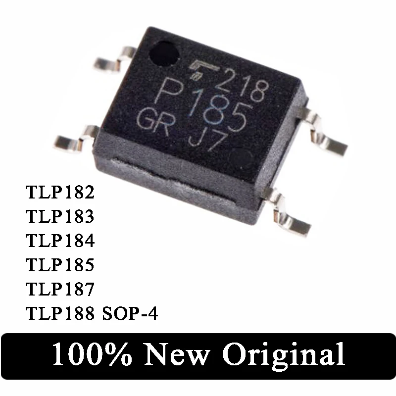 10PCS New Original TLP182 TLP183 TLP184 TLP185 TLP187 TLP188 SOP-4 Darlington optocoupler isolator IC Chip in Stock Wholesale