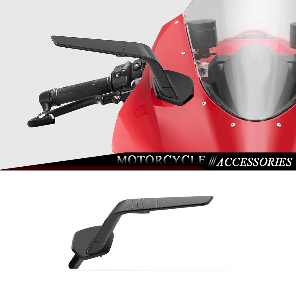 

Winglet Rearview Mirror For Panigale V2 PANIGALE V2S 2025 2026 Stealth Side Mirrors Sports Wind Wing Adjustable Rear View Mirror