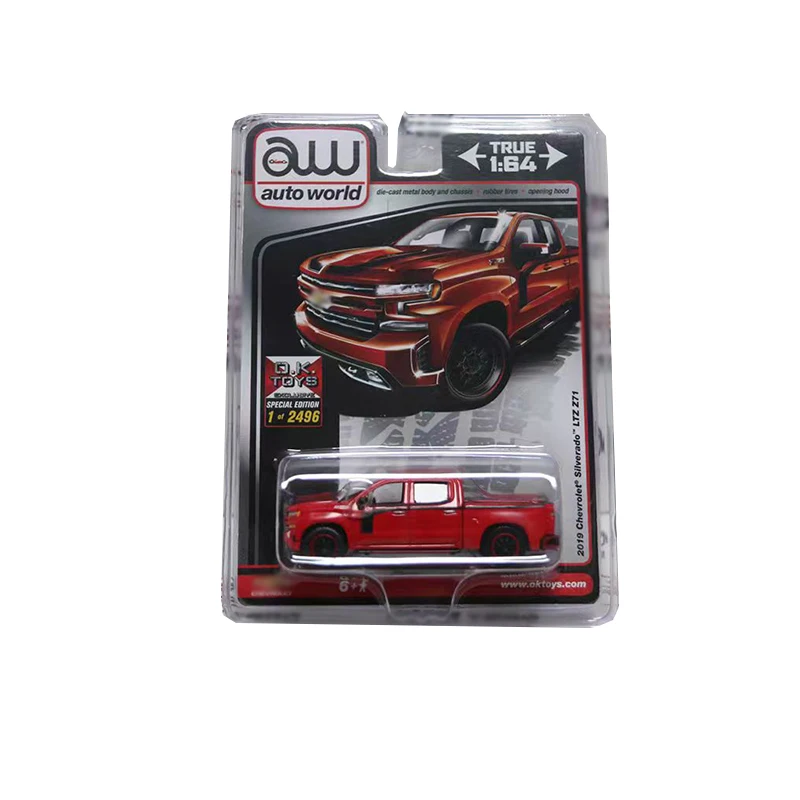 Auto World AW 1/64 Proportion New Style Shelby Gt-500 Grannas Racing Series Diecast Model  Alloy Car Child Christmas Gift