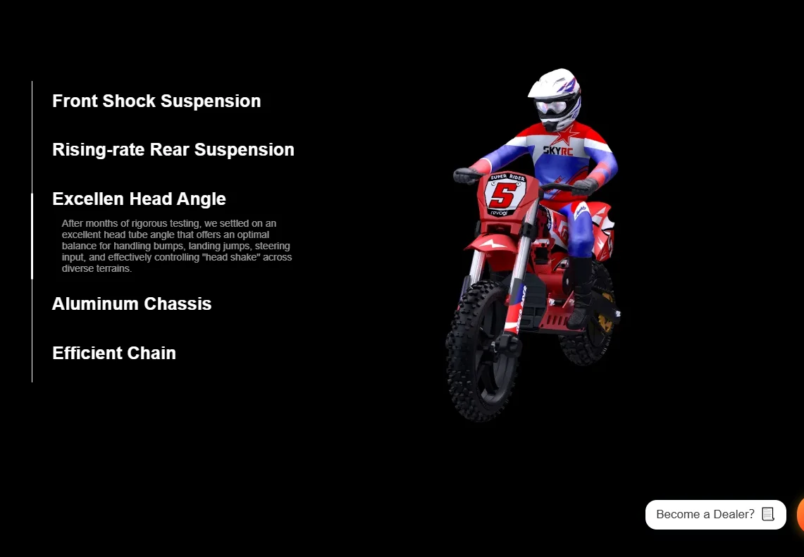 SkyRC Super Rider 1:4 schaal crossmotor