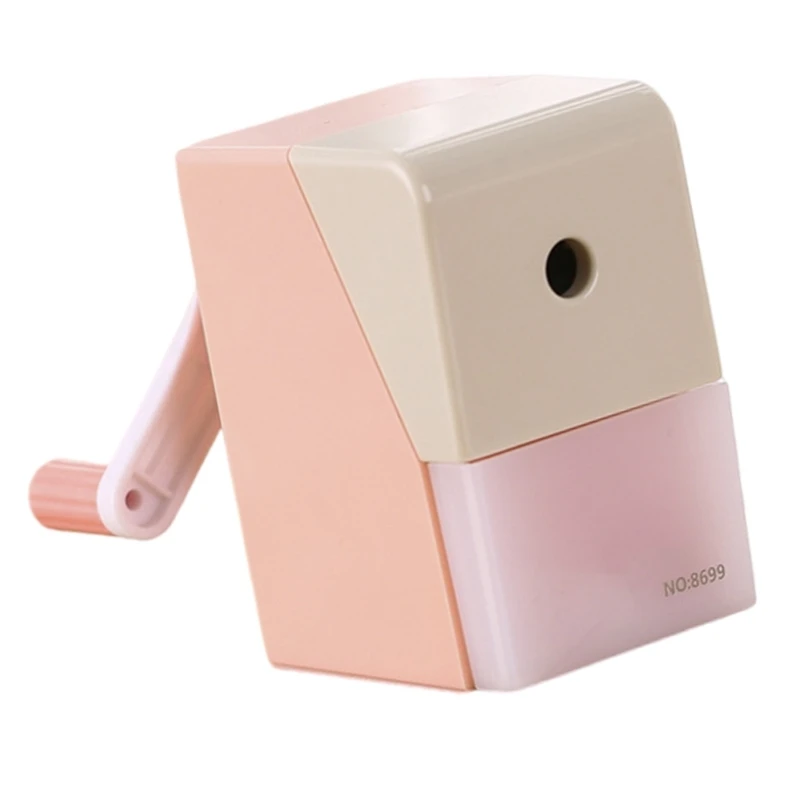 Taille-crayon manuel avec récipient à alimentation automatique en épaisseur réglable