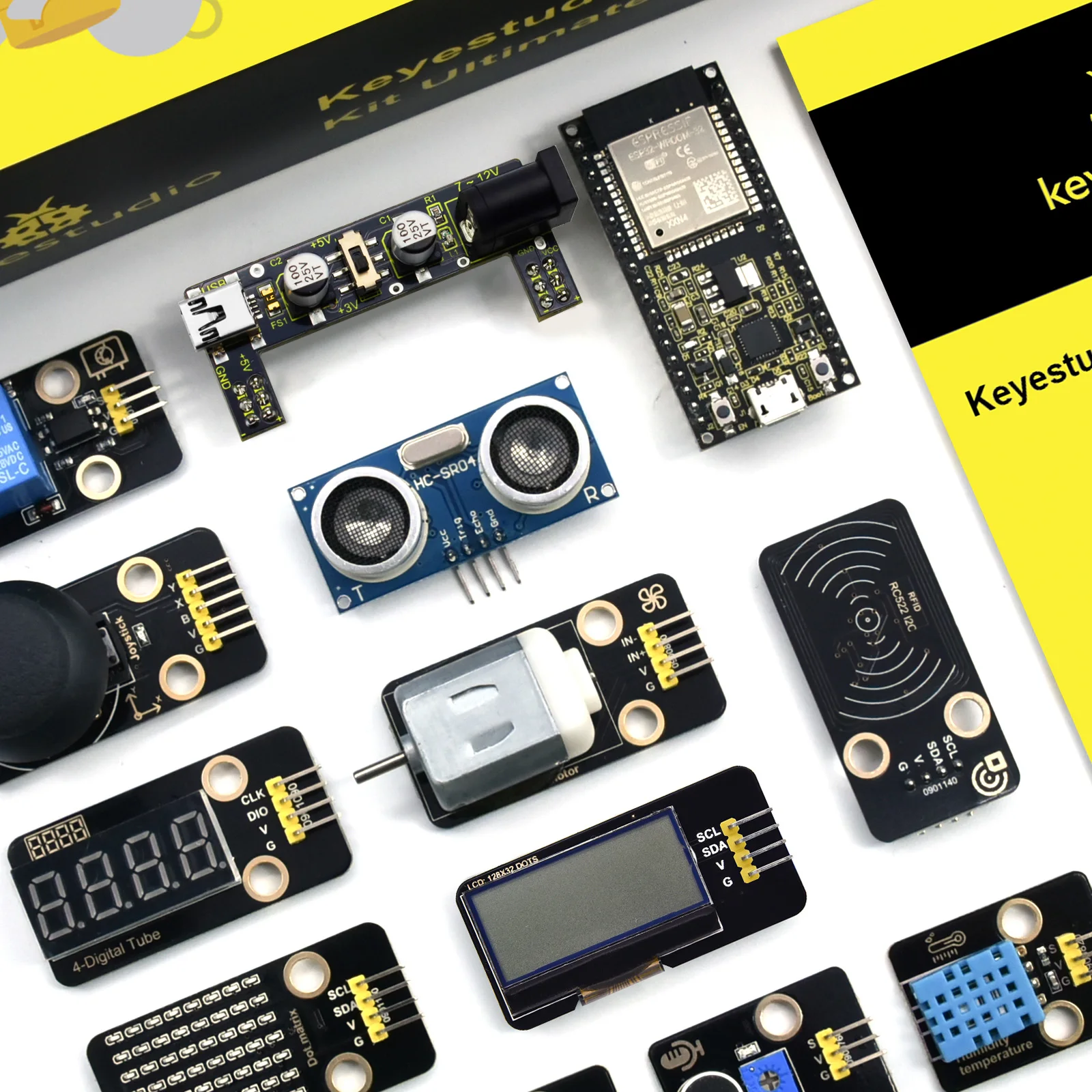 Keyestudio Ultimate  ESP32 Learning Starter Kit+117 Project Tutorials For Arduino ESP32 Compatible  Windows&Raspberry Pi System