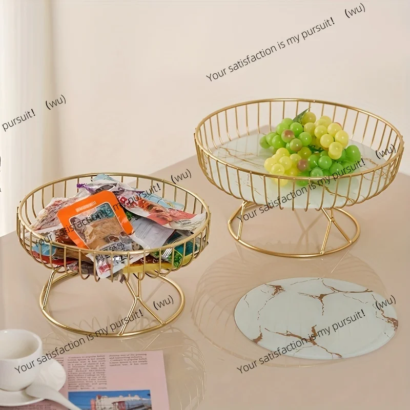 Light Luxury Fruit Plate, Creative Living Room Home Fruit Basket Afternoon Tea Candy Dessert Stand Snack Tray,Party Supplies