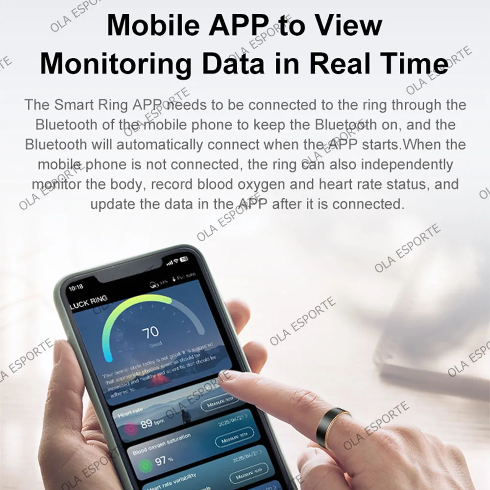 new Remote Control Smart Ring Bluetooth Wearable Device Camera Music Control Fitness Activity Health Tracker for Men Women Ht22