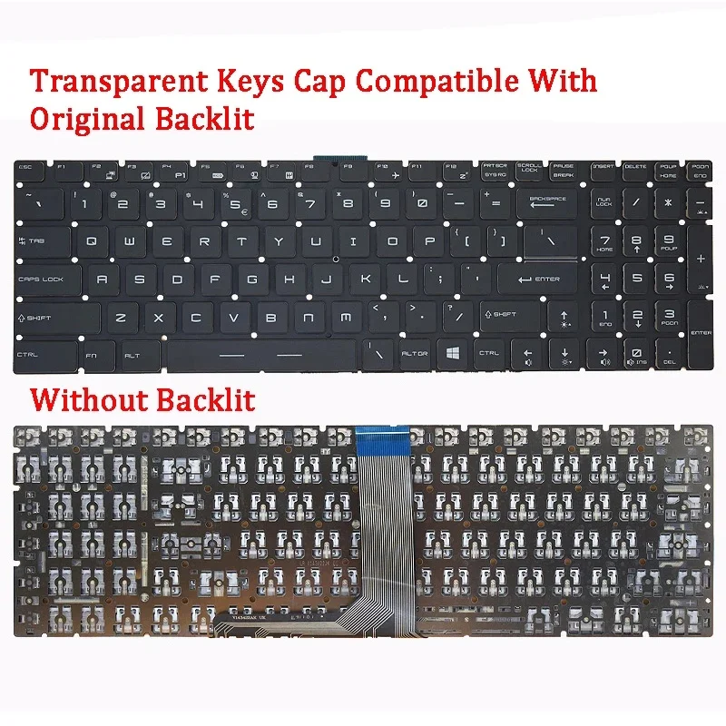 H+NEW Genuine Laptop Keyboard for MSI MS-17C5 MS-17C1 MS-16K5 MS-17B7 MS-16P1 MS-16P5 GE63 GP75 GE73 GP73 7RC 7RD GE73VR 7RE 7RF