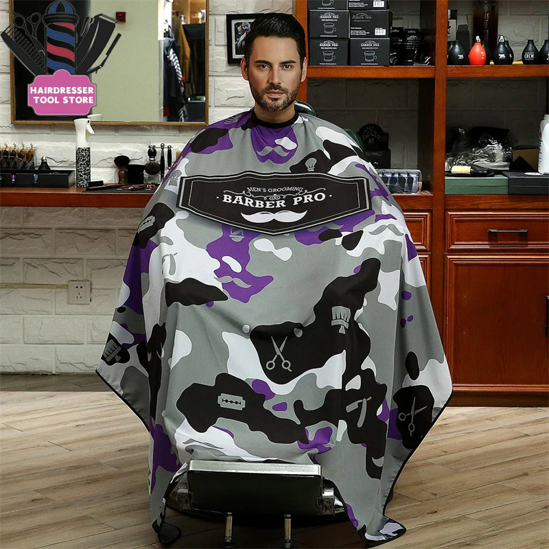 Hair Salon Hairdresser Cutting Gown Professional Barber Cape Apron Hairdressing Cloth Barbershop Styling Accessories Supplies