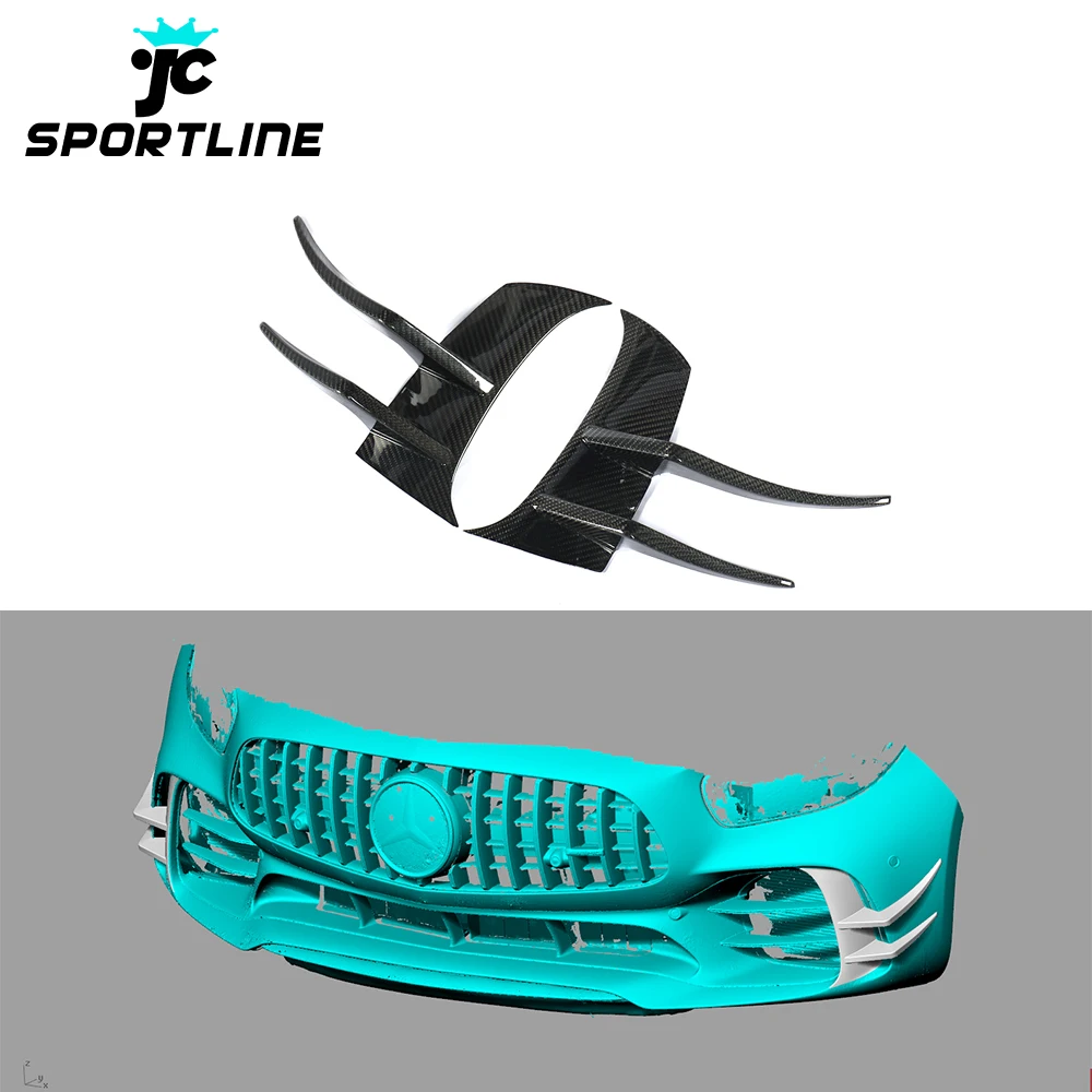 

Carbon Fiber GT R Front Canards Fins For Mercedes Benz AMG GT R 16-18