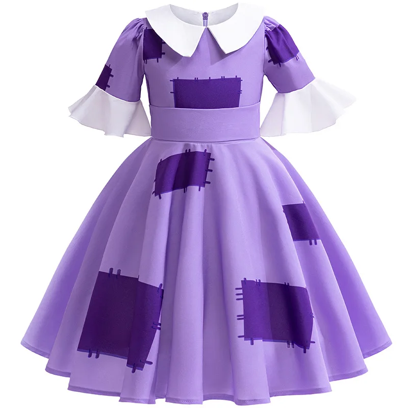 The Amazing Digital Circus Cosplay Jakarta Halloween Dress Up Baby Children Short Sleeve Birthday Party Dresses For Kids