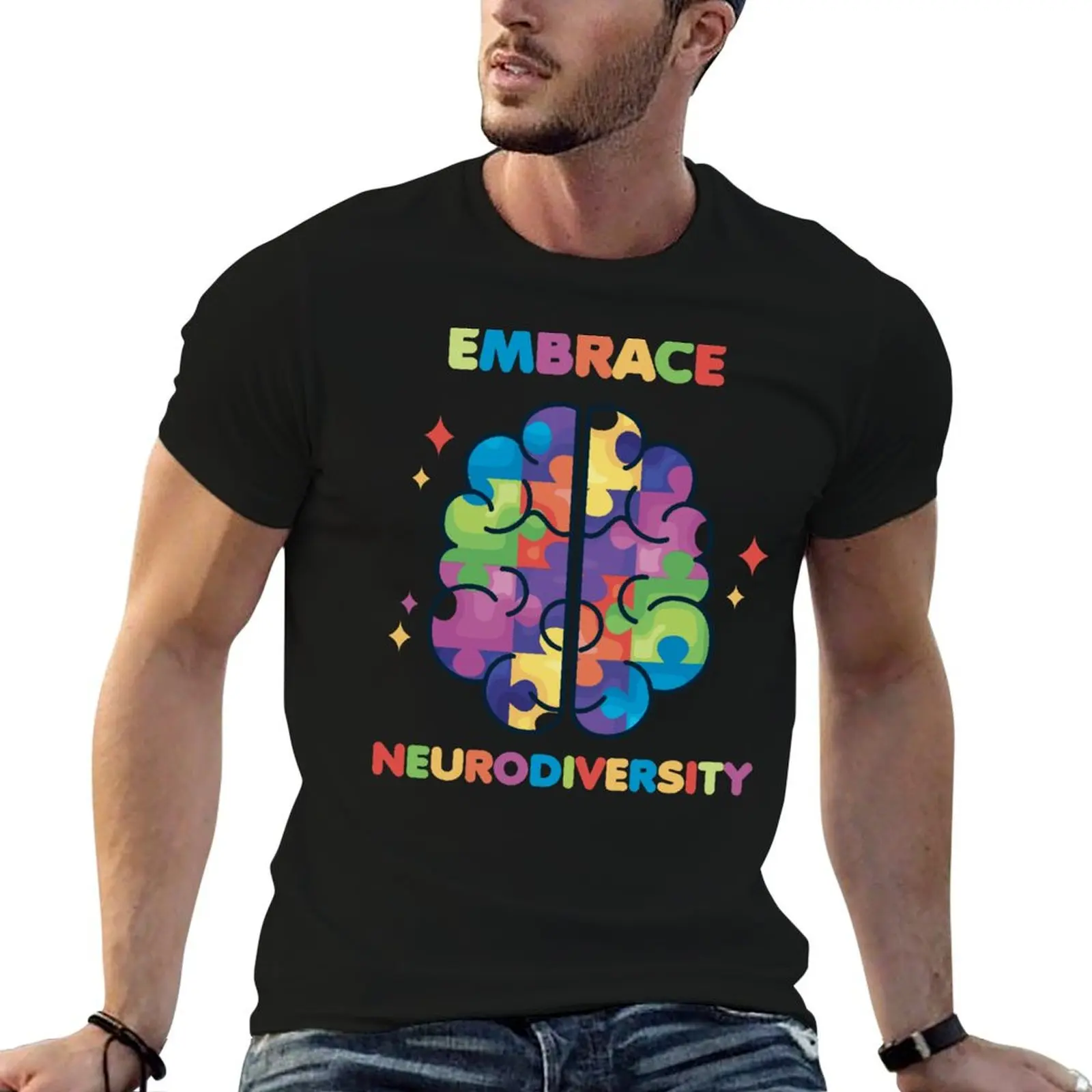 

Autism man shirts designer for funny t Brain shirts Embrace Neurodiversity t T-Shirt graphic