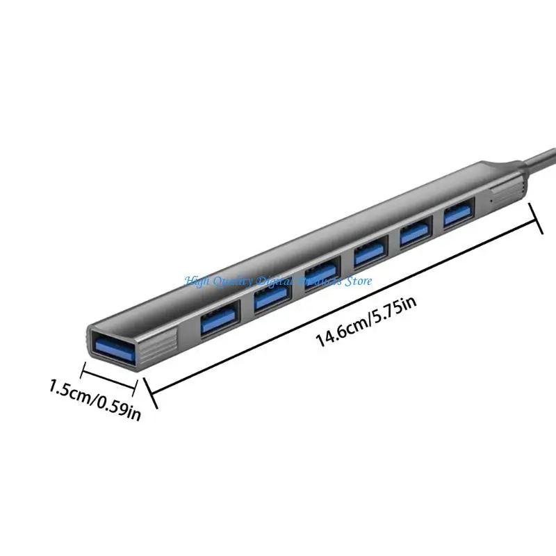 U2JE 2 в 1 7PORT USB C Expander USB Type C Splitter Type C Док -адаптер USB Expander для таблетка телефона