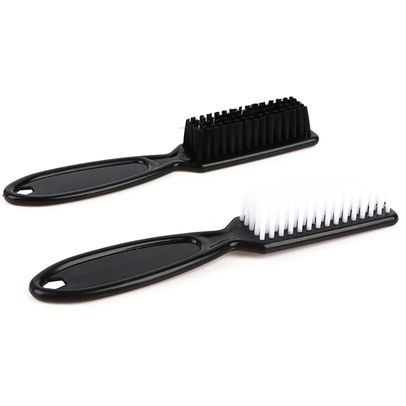 Barber Shop Comb Scissor Cleaning Brush Nylon Bristle For Skin Fade Vintage Oil Head Hair Carving Styling Grooming Tool