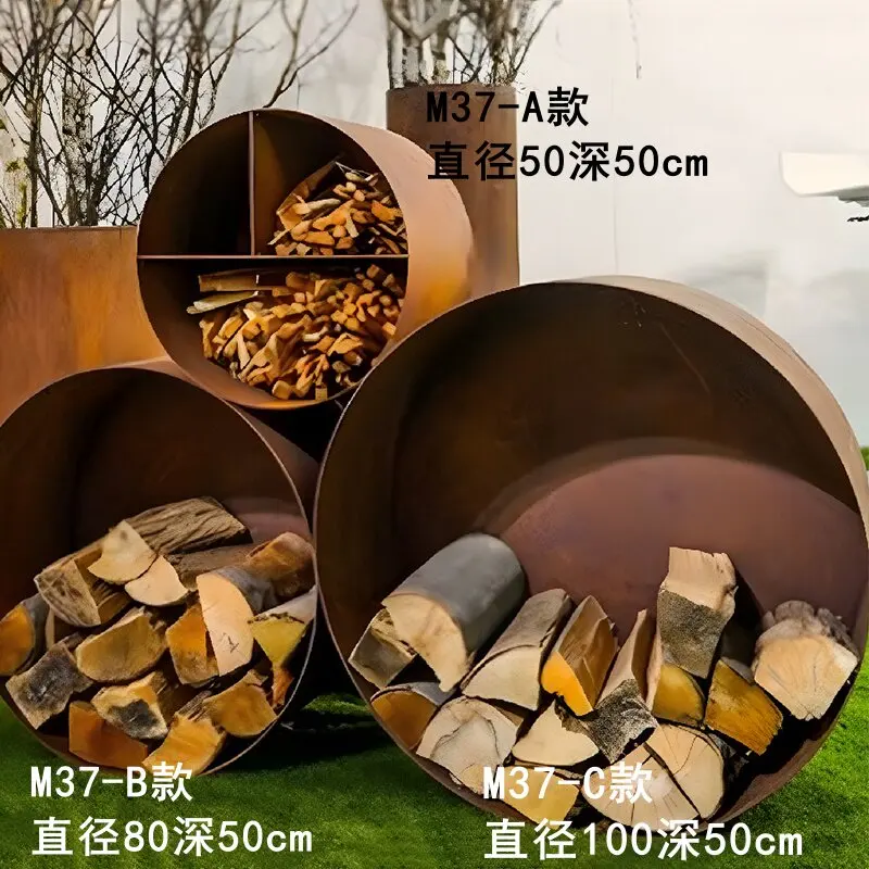 Indoor and outdoor fireplace tools, burning firewood racks, firewood stacking storage racks, sorting and placing storage racks