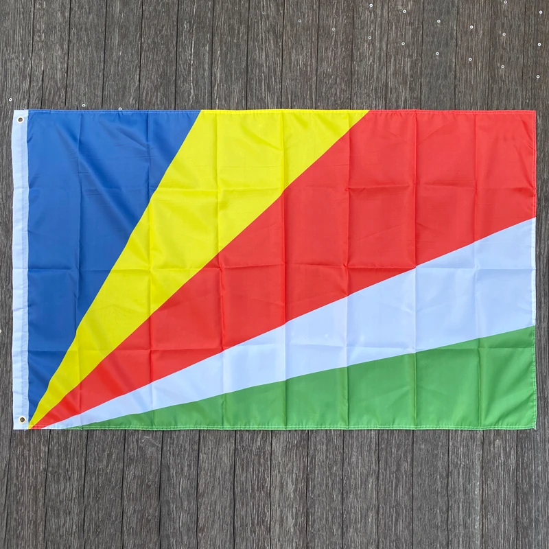 xvggdg   Seychelles   flag Banner 90*150cm Hanging  Seychelles   National flag