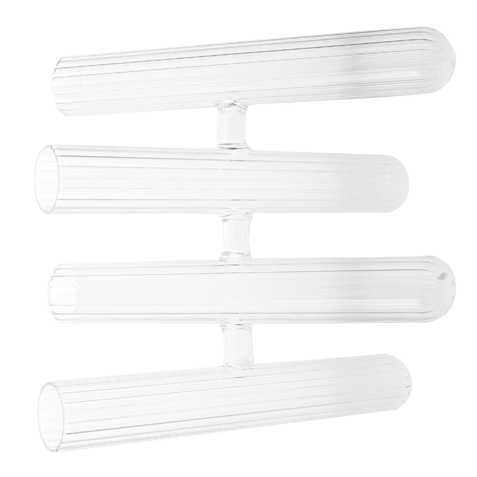 

Clear Glass Test Tube Vase Set 4 Elegant Flower Holder Hydroponic Plants Home Decor Test Tube Containers Decorative Bottles