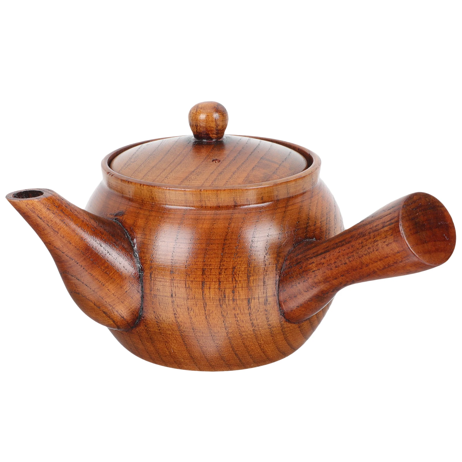 

Wooden Tea Pot Strainer Ergonomic H Practical Decorative Side Grip Kettle Home Supplies Long Service Life Perfect Details