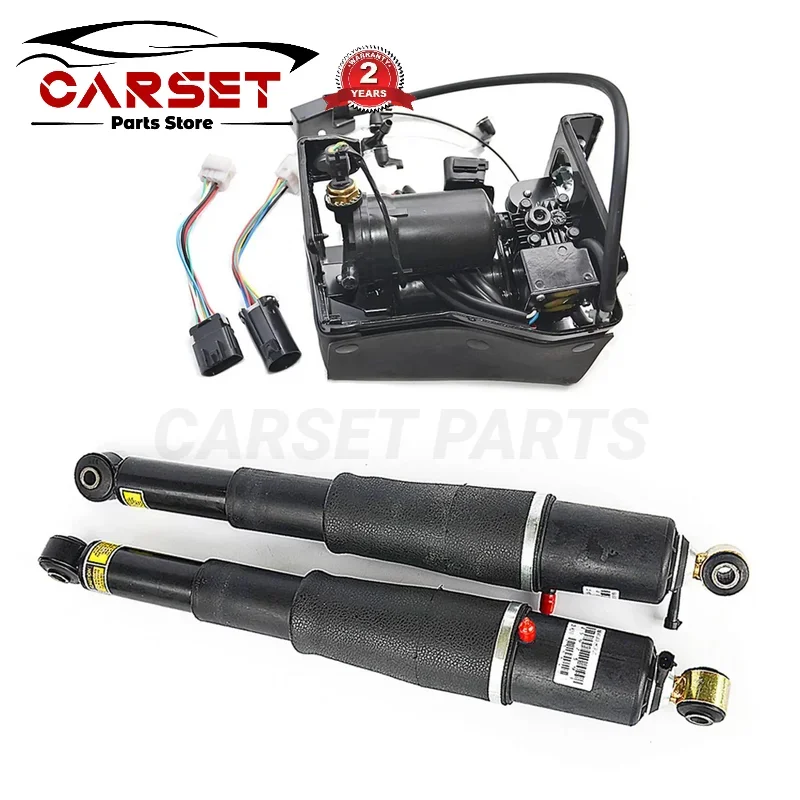 Air Suspension Shocks&Compressor Pump For Cadillac Escalade/chevrolet Avalanche Suburban Tahoe/gmc Yukon 15869656,84176675