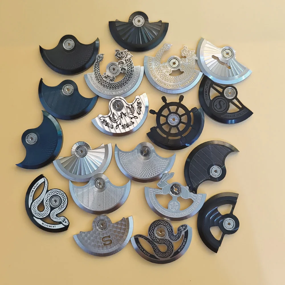 Customized NH36 NH35 Rotor Part Automatic Rotor Fit for NH34 NH35 NH36 NH38 4R35 7S26 Watch Movement Rotor Hammer