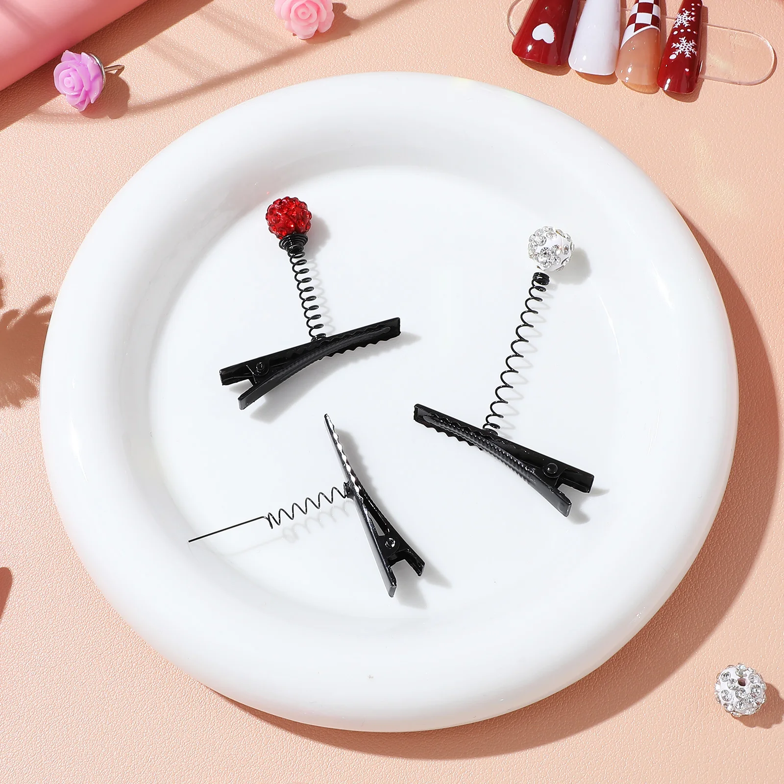 

120 pcs Metal Hair Clips Strong Grip Spring Hairpins For Diy Sprout Clips Headdress Crafts Styling Supplies Women Kids Party, 3