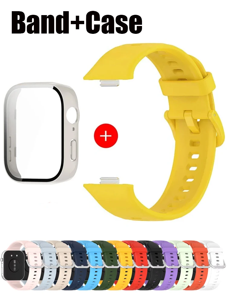 Band + Fall Für Huawei Uhr Fit 3 Zubehör Ersatz gürtel armband displayschutzfolie sport armband correa Huawei Fit 3 strap
