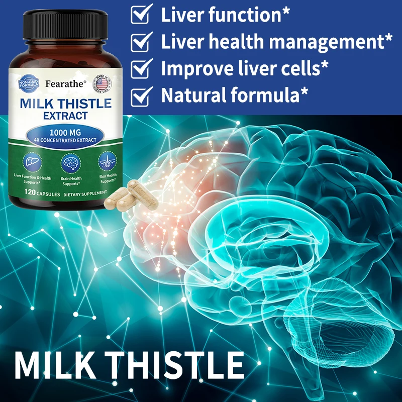 

Капсулы с расторопшей 1000 мг + корнем одуванчика - для детоксикации и восстановления печени, поддержки кишечника и иммунитета, красоты кожи и метаболизма жировых веществ