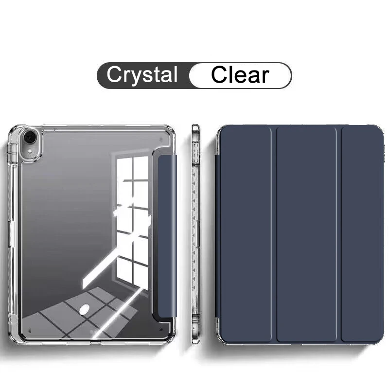 

Чехол для iPad 2024 2025 A16 10,2 10,9 дюйма MINI Air Pro 11 12,9 13 3 4 5 6 7 8 9 10th 11th Generation Прозрачный чехол-подставка