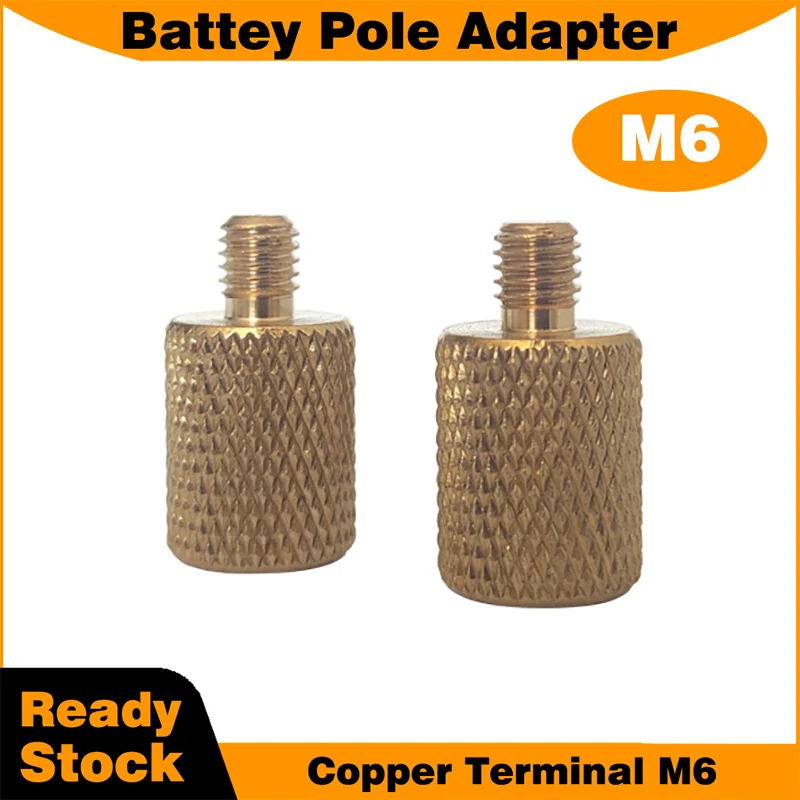 M6 Battery Pole Adapter Brass terminal for Lithium battery case battery plastic shell positive and negative poles