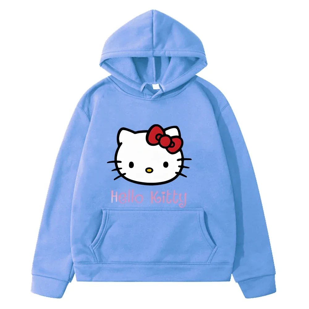 hello kitty clothes Print hoodies Fleece sweatshirt boys pullover y2k sudadera anime hoodie Kawaii jacket kids clothes girls