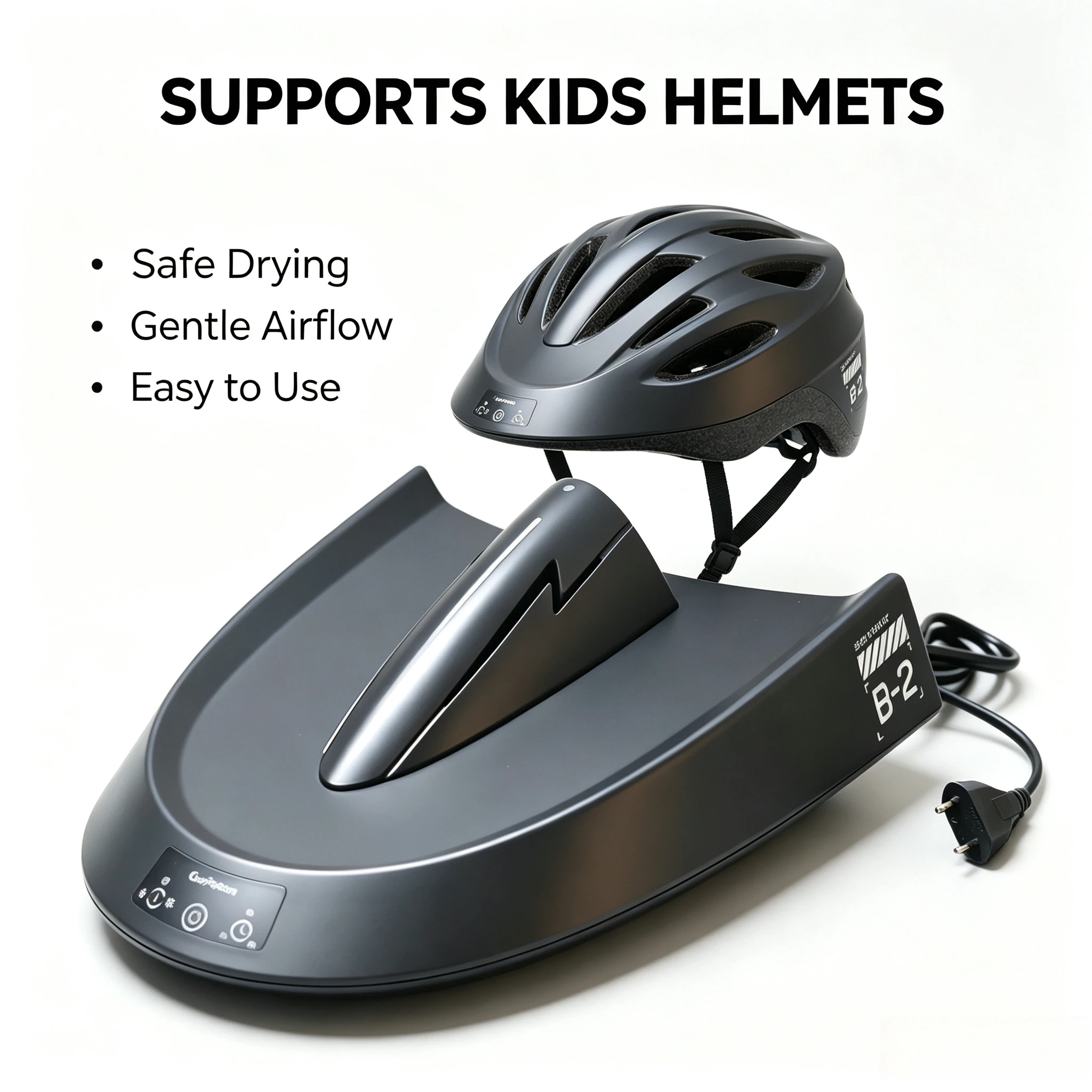 Smart Motorcycle Helmet Dryer Features Sterilization Dust Removal Functions Temperature Control Ambient Lighting