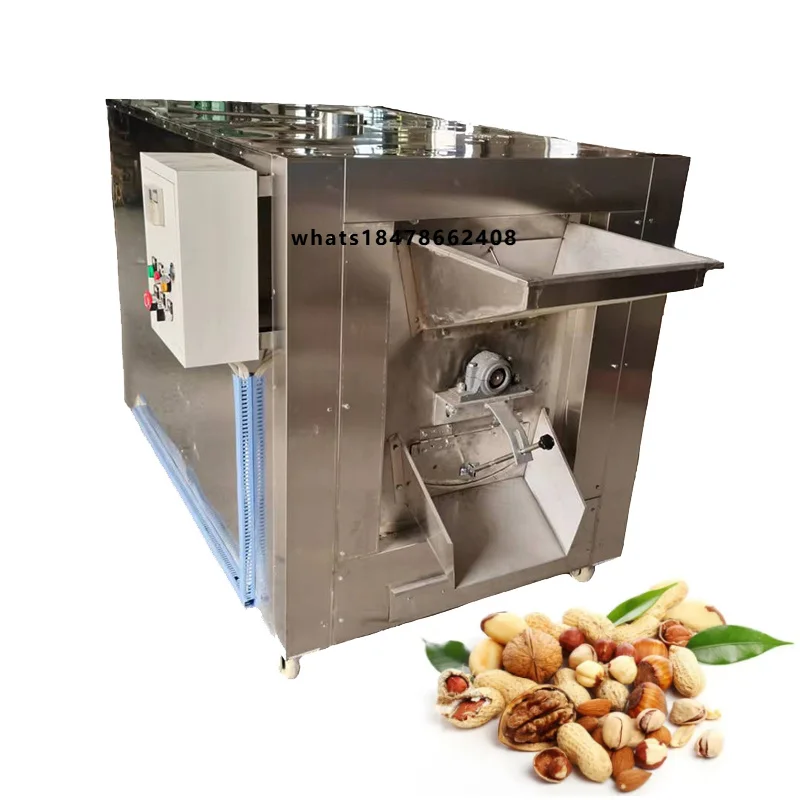 Peanut Almond Nut Cashew Sesame Roasting Machine Corn Roaster Machine Automatic Cashew Nut Processing Machine