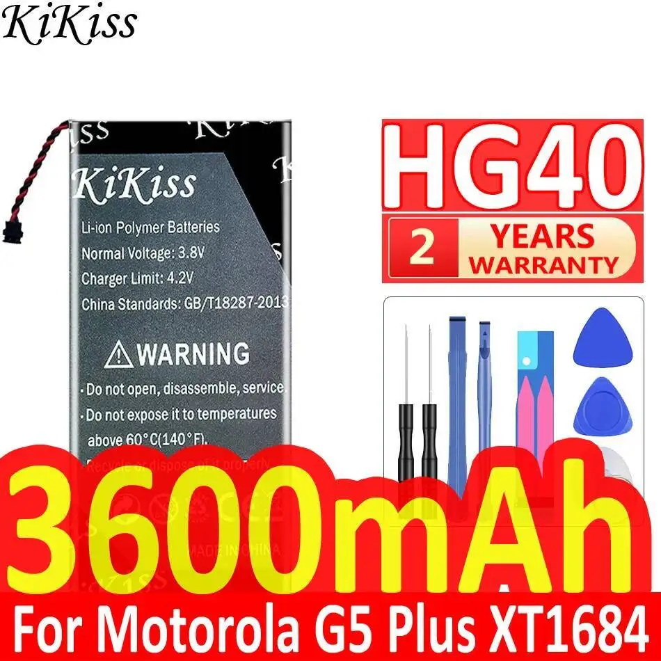 

Высокоэффективный аккумулятор для мобильного телефона 3600 мАч для Motorola Moto G5 Plus XT1684 XT1685 XT1687 XT1681 HG40