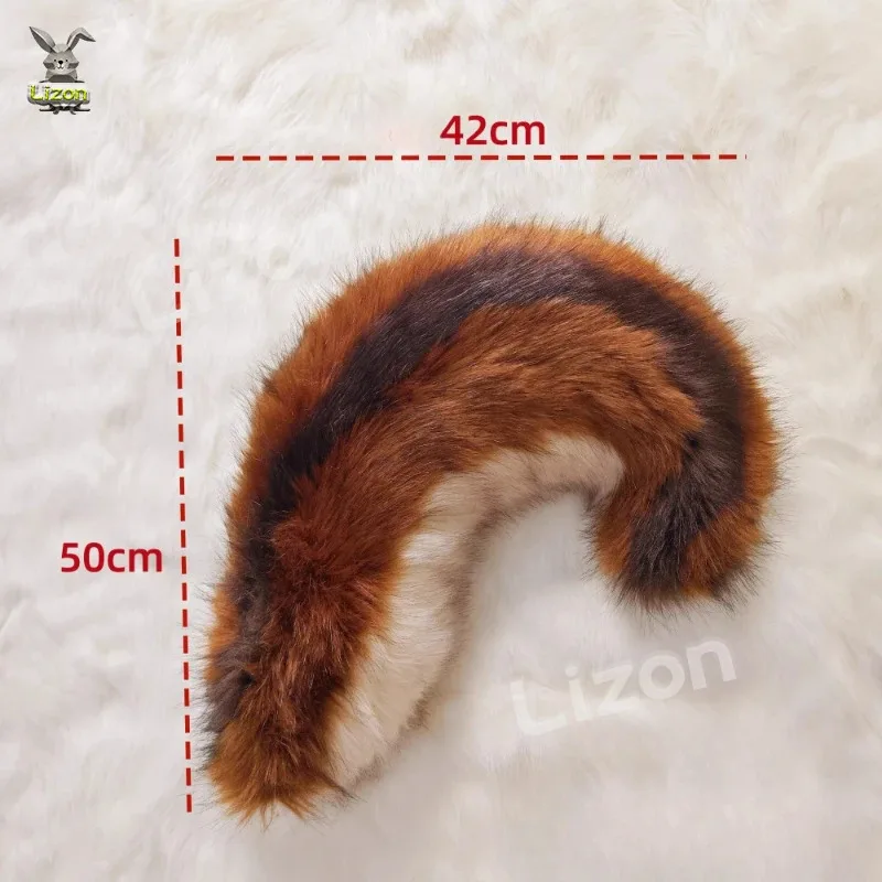 

DY20Cosplay Squirrel Ears Shape Hairhoop and Tail Suits Animal Fancy Costume prop Novelty Supplies for Halloween Party25