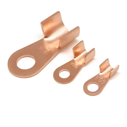 Imagen 2 del producto Terminal de Cable OT tipo 3A 5A 10A 20A 30A 40A 50A 60A 80A terminales de punta desnuda de cobre rojo terminales de engarzado de Cable de boca abierta