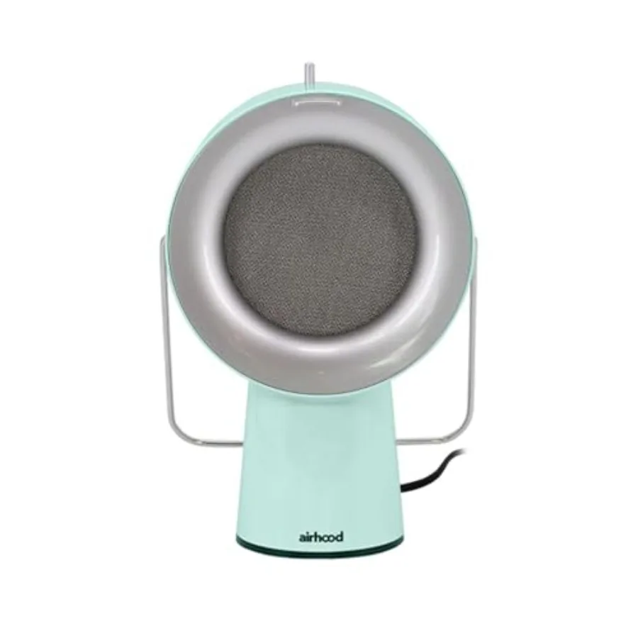 

Портативный кухонный вытяжной вентилятор с 2 фильтрами: угольный и жироулавливающий из нержавеющей стали, мятно-зеленый, легко чистится, идеально подходит для