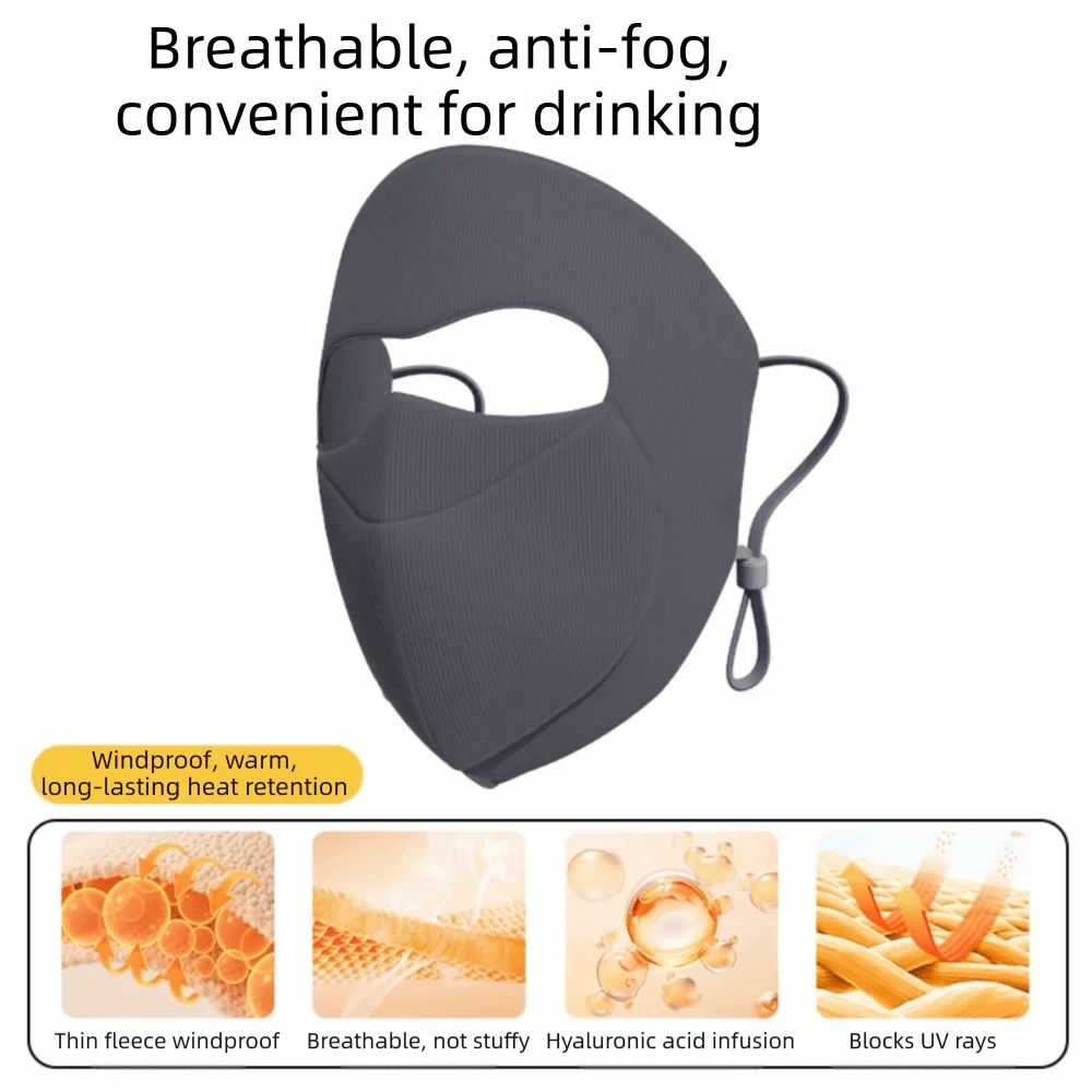 Windproof Winter Warm Mask Thermal Dust-proof Sunscreen Face Mask Winter Warm Cycling Face Shield Men Women