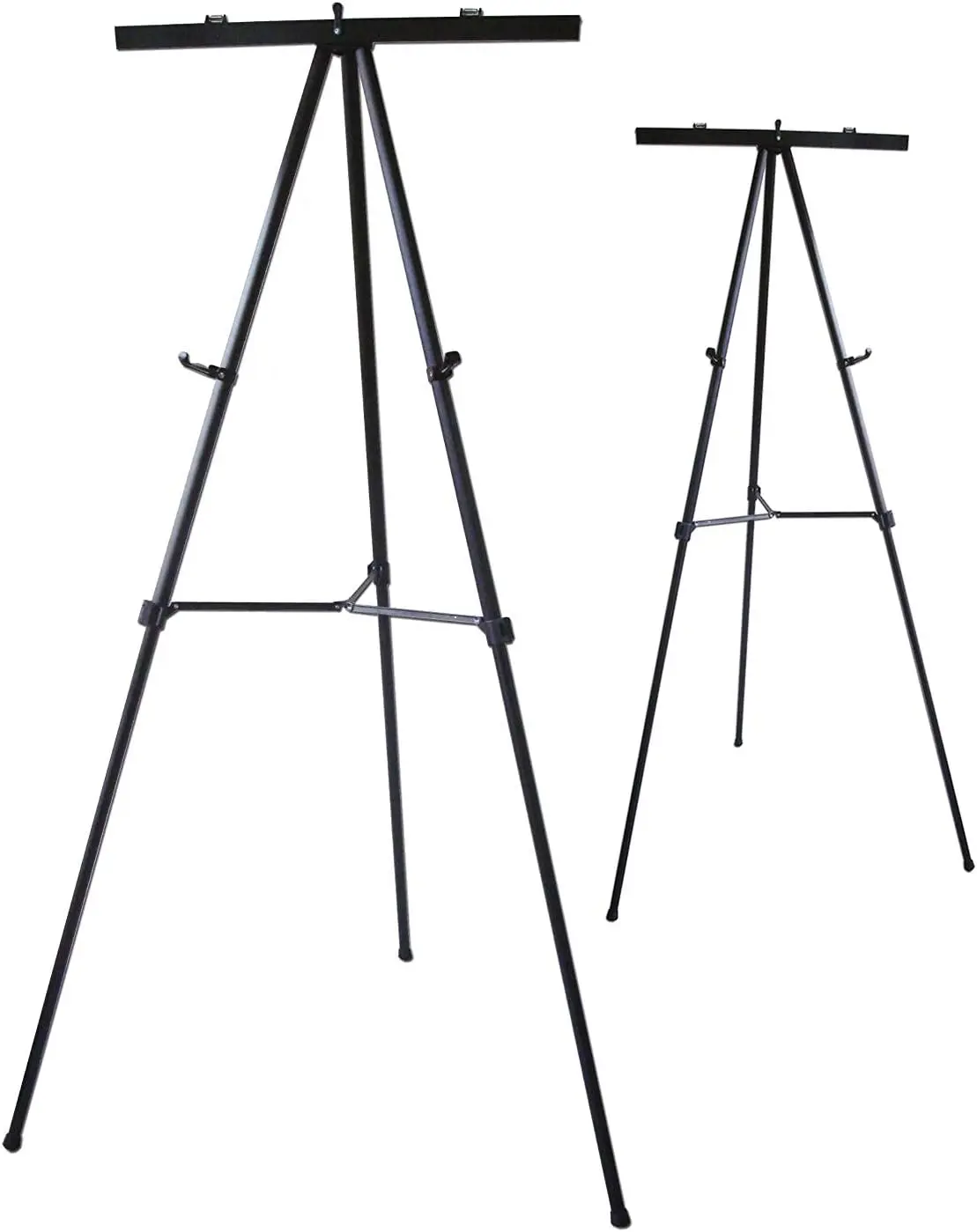

Lightweight Aluminum Flip-Chart Presentation Easel 2-Pack Black