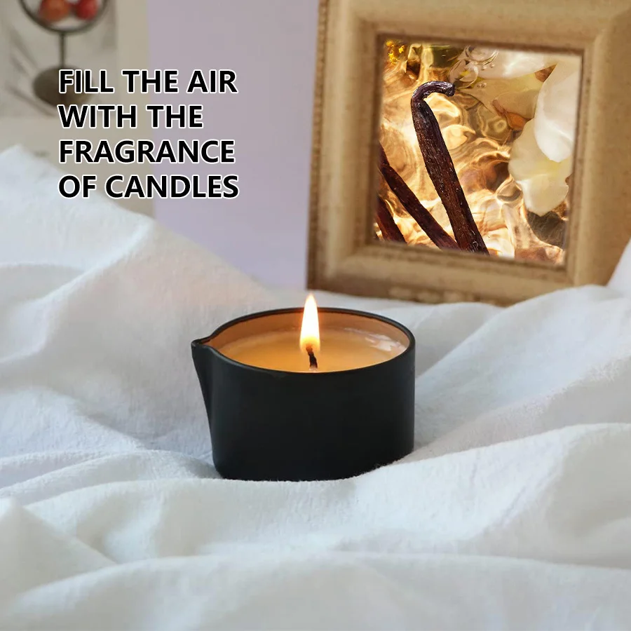 2PCS Massage Oil Candles,luxury aromatherapy candles for Stress Relief and SkinMoisturizing, SM Product Scented Candle Body Oil - Detail 1