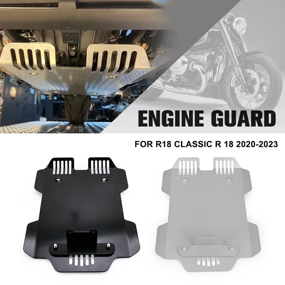 

For BMW R18 Classic R 18 2020 2021 2022 2023 Skid Plate Bash Frame Guard Crash Plate Motorcycle Accessories Engine Guard Cover